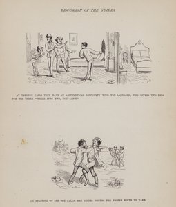 Oldal a Brown, Jones és Robinson urak amerikai körútjából (metszet) alkotó: Richard Doyle