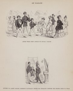 Oldal a Brown, Jones és Robinson urak amerikai körútjából (metszet) alkotó: Richard Doyle