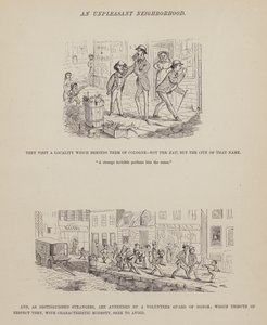 Oldal a Brown, Jones és Robinson urak amerikai körútjából (metszet) alkotó: Richard Doyle