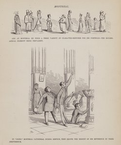 Oldal a Brown, Jones és Robinson urak amerikai körútjából (metszet) alkotó: Richard Doyle