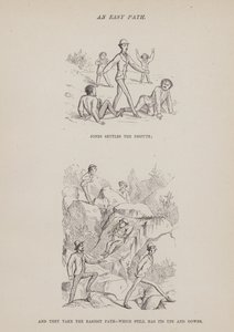 Oldal a Brown, Jones és Robinson urak amerikai körútjából (metszet) alkotó: Richard Doyle