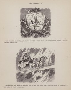 Oldal a Brown, Jones és Robinson urak amerikai körútjából (metszet) alkotó: Richard Doyle