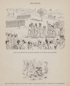 Oldal a Brown, Jones és Robinson urak amerikai körútjából (metszet) alkotó: Richard Doyle