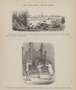 Oldal a Brown, Jones és Robinson urak amerikai körútjából (metszet) alkotó: Richard Doyle