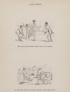Oldal a Brown, Jones és Robinson urak amerikai körútjából (metszet) alkotó: Richard Doyle