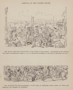 Oldal a Brown, Jones és Robinson urak amerikai körútjából (metszet) alkotó: Richard Doyle
