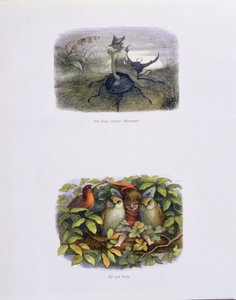 A tündérkirálynő hírnöke, valamint az Elf és a baglyok, illusztrációk William Allingham és Andrew Lang „Tündérországban: Képek sorozata az elf-világból” című művéből alkotó: Richard Doyle
