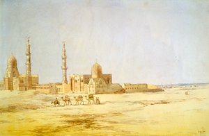 „Kalifák sírjai, Kairó”, 1842 alkotó: Richard Dudd