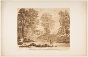 Táj Ámorral és pszichével, 1776. alkotó: Richard Earlom