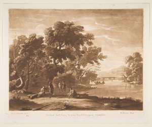 Táj alakokkal, 1774. alkotó: Richard Earlom