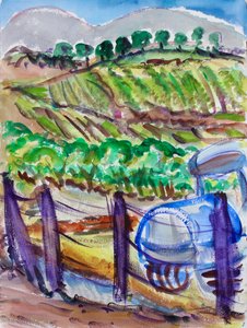 Blue Tractor, Napa Valley, 2017