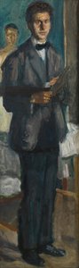 Önarckép palettával, 1906-1907. alkotó: Richard Gerstl