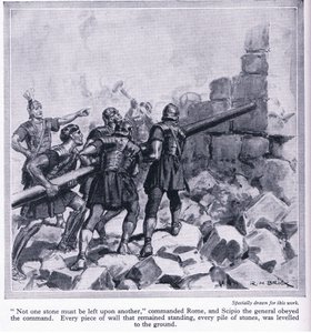 Karthágó elpusztítása a rómaiak által, 1950 körül