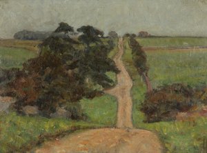 Egy római út Northleach közelében, Gloucestershire államban alkotó: Richard Heyworth