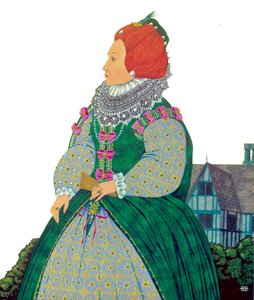 I. Erzsébet királynő (színes litográfia)