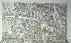 London városának 1813-ban kiadott terve (metszet) (lásd 247354-247357) alkotó: Richard Horwood
