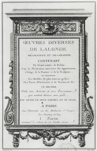 Lalonde, dekoratőr és tervező különféle munkáinak homlokzata alkotó: Richard Lalonde