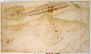 Egy színes terv, vagy madártávlatból Edinburgh városáról alkotó: Richard Lee
