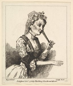 Meglepett nő a Hogarths Reggelből, 1788. október.