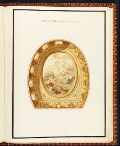 A nézőtér mennyezete Richard Mique (1728-94) Kis Trianon terveiből