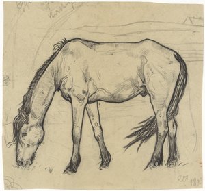 Legelő ló Noordwijkban alkotó: Richard Nicolaüs Roland Holst