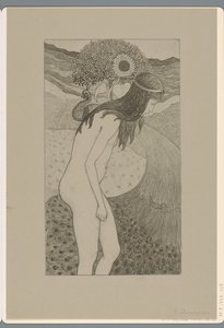 Gyermek pávával (cím a tárgyon) alkotó: Richard Nicolaüs Roland Holst