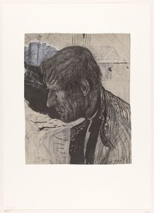 Egy férfi feje oldalról alkotó: Richard Nicolaüs Roland Holst
