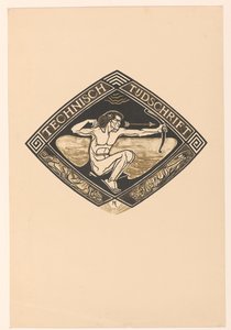 Borítóterv a következőhöz: Műszaki Magazin, 1914 alkotó: Richard Nicolaüs Roland Holst