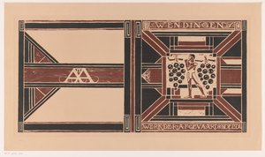 Borítóterv ehhez: Wendingen, 1921 A delegált tagok munkája (cím a tárgyon) alkotó: Richard Nicolaüs Roland Holst