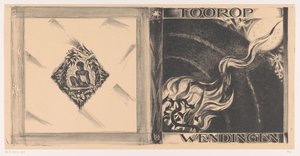 Borítóterv a következőhöz: Wendingen, Toorop, 1928 alkotó: Richard Nicolaüs Roland Holst