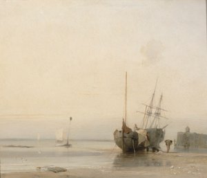 Calais móló, Franciaország alkotó: Richard Parkes Bonington