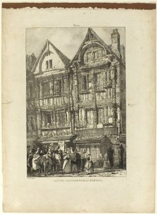 Nagy ház, Rue St. Pierre alkotó: Richard Parkes Bonington