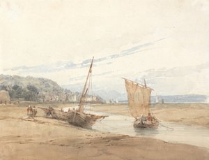 Honfleur közelében alkotó: Richard Parkes Bonington
