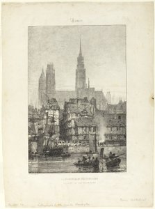 Notre Dame katedrális Rouenben alkotó: Richard Parkes Bonington