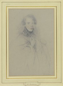 Önarckép köpenyben, térdkép alkotó: Richard Parkes Bonington