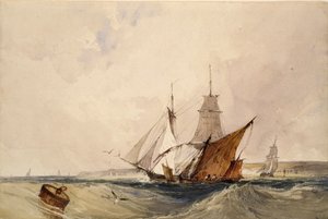 Kiszállítás a Kent Coastról, 1820-as évek alkotó: Richard Parkes Bonington