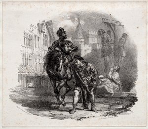 A menekülés az Argyle kastélyból alkotó: Richard Parkes Bonington