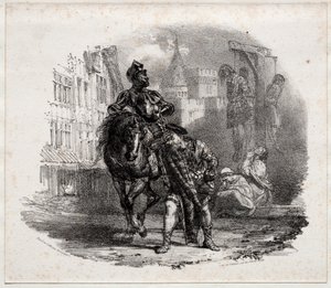A menekülés az Argyle-kastélyból, 1826. alkotó: Richard Parkes Bonington