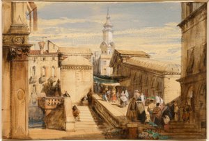 A Rialto, Velence alkotó: Richard Parkes Bonington
