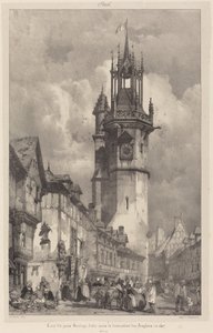 A gros-horloge-i torony, Évreux alkotó: Richard Parkes Bonington