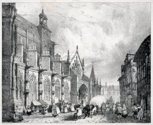 Festői és romantikus utazások az ókori Franciaországban, Normandiában..., 1824. alkotó: Richard Parkes Bonington