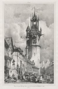 Festői és romantikus utazások az ókori Franciaországban, Normandiában, 1824. alkotó: Richard Parkes Bonington