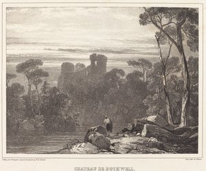 Bothwell kastélya alkotó: Richard Parkes Bonington after Francois Alexandre Pernot