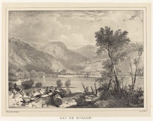 Killin-tó alkotó: Richard Parkes Bonington after Francois Alexandre Pernot