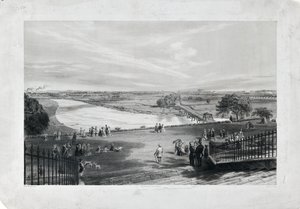 Avenham  Miller Park, 1870 körül (színezett litó, papír) alkotó: Richard Parminter Cuff