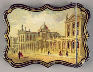 Viktoriánus kártyatartó, az oxfordi Queen