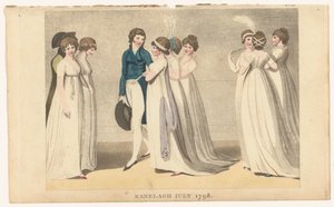 A londoni és párizsi női divat magazinja: Ranelagh, 1798. július
