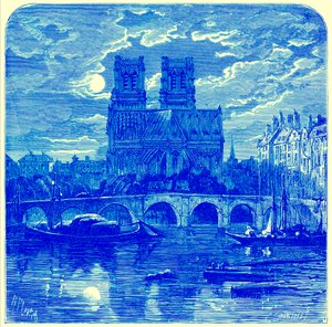 Notre Dame székesegyház, Samuel Green „French Pictures” című illusztrációja, 1878-ban megjelent (digitálisan javított kép)