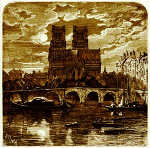 Notre Dame székesegyház, Samuel Green „French Pictures” című illusztrációja, 1878-ban megjelent (digitálisan javított kép)