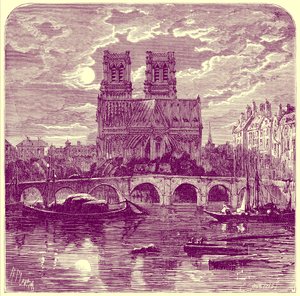 Notre Dame székesegyház, Samuel Green „French Pictures” című illusztrációja, 1878-ban megjelent (digitálisan javított kép)